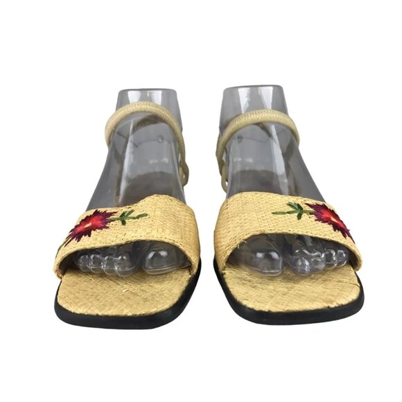 Clarks‎ Womens Light Brown Open Toe Slip On Wedge Slingback Heel Size US 4 - Picture 3 of 9